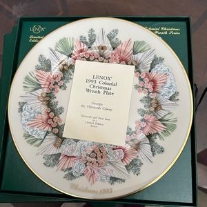 Lenox Christmas Plate Collectors Edition